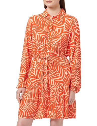 ONLY Blusenkleid Damen, Pureed Pumpkin/AOP:Bali Palm, M