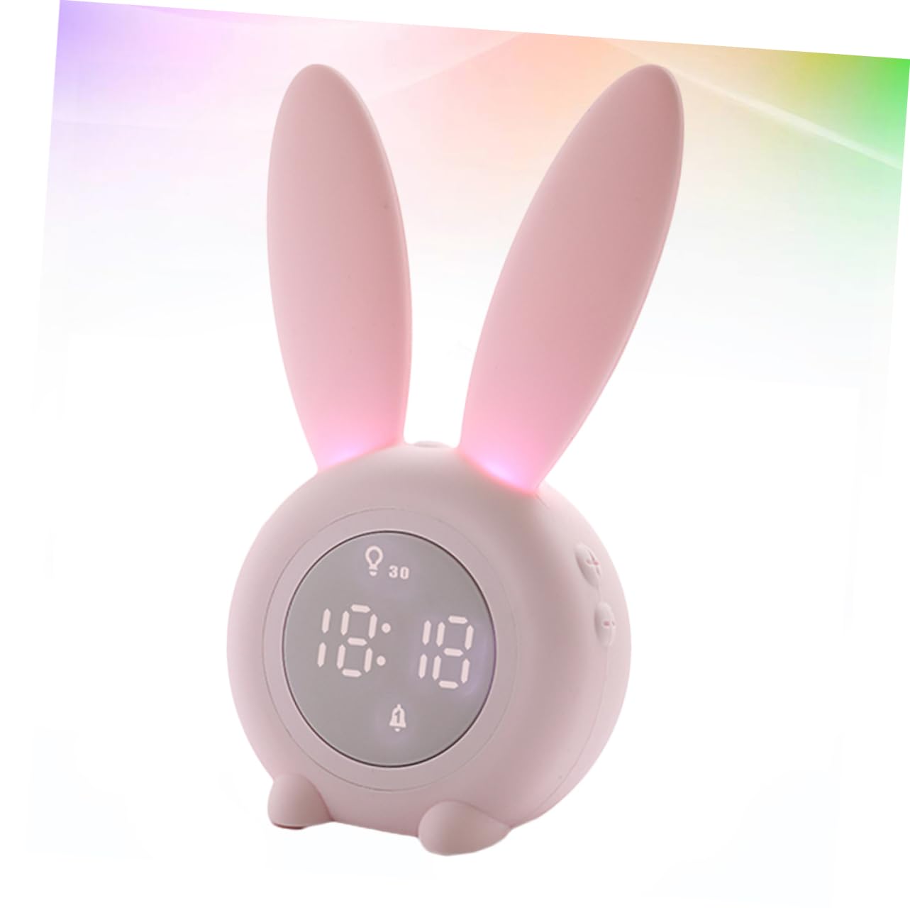 SOIMISS Kinderwecker in Hasenform mit LED Nachtlicht und 2000mah Akku