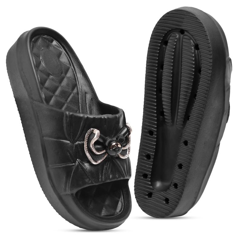 Image of Slipper for Women and Girls Flip Flops Summer Anti Skid Soft Pvc Sole Slide Home Indoor Slippers for Bedroom chappal