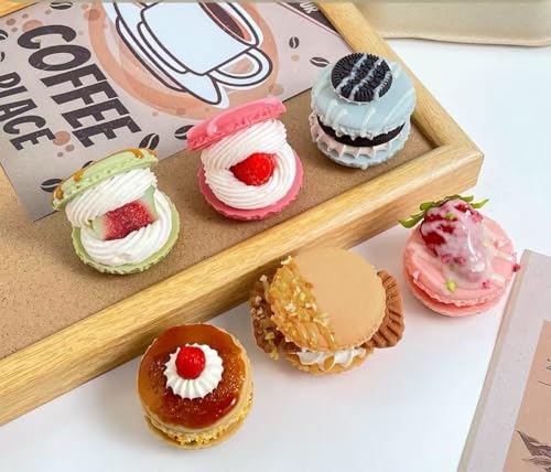 Set de 6 Imanes Decorativos de Resina con Forma de Postres miniatura 6