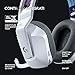 immagine 2Logitech G733 Lightspeed Cuffia Wireless con Microfono Gaming con Fascia per la Testa a Sospensione, Lightsync RGB, Tecnologia Microfono Blue Voice e Driver Audio Pro-G, Bianco