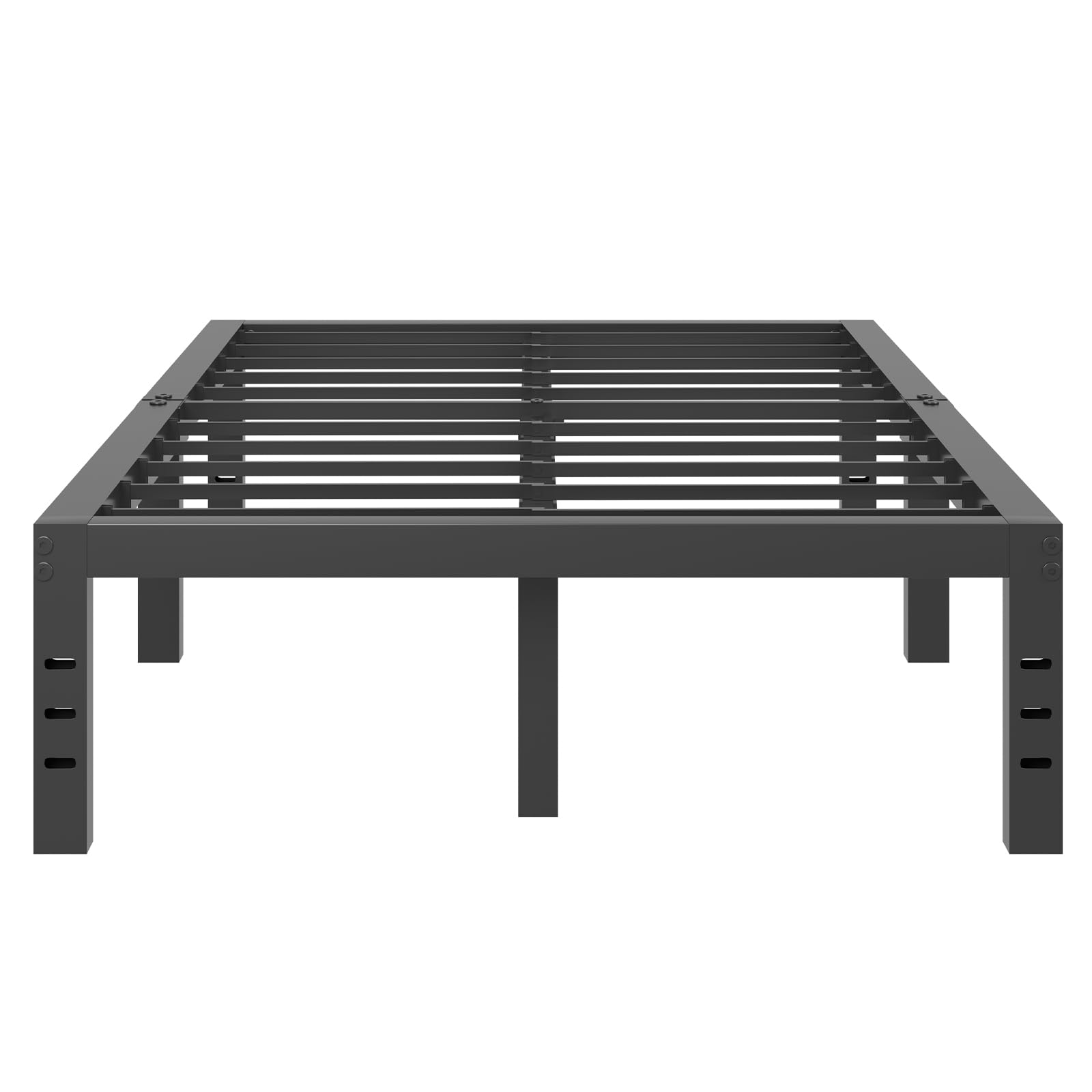 Novilla Bed Frame King Size, 16 Inch Simplicity Metal Platform King Size Bed Frame with Underbed Storage, No Box Spring Needed, Heavy Duty Steel Slat Support, for Bedroom, Guest Room, Noiseless