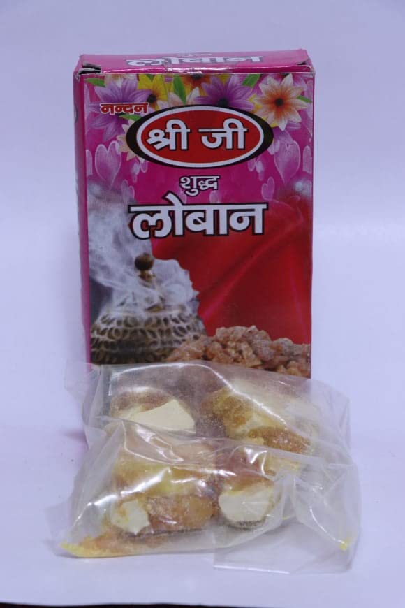 Shree Ji Pure Original Natural Loban - Sambrani-Benzoin Herbal Dhoop - for Pooja, Hawan, Home Fragrance, Dhoop - Pack of 1