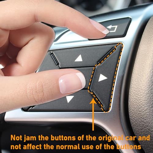 Image of Moonlinks Steering Wheel Button Sticker Compatible with Mercedes A B C
