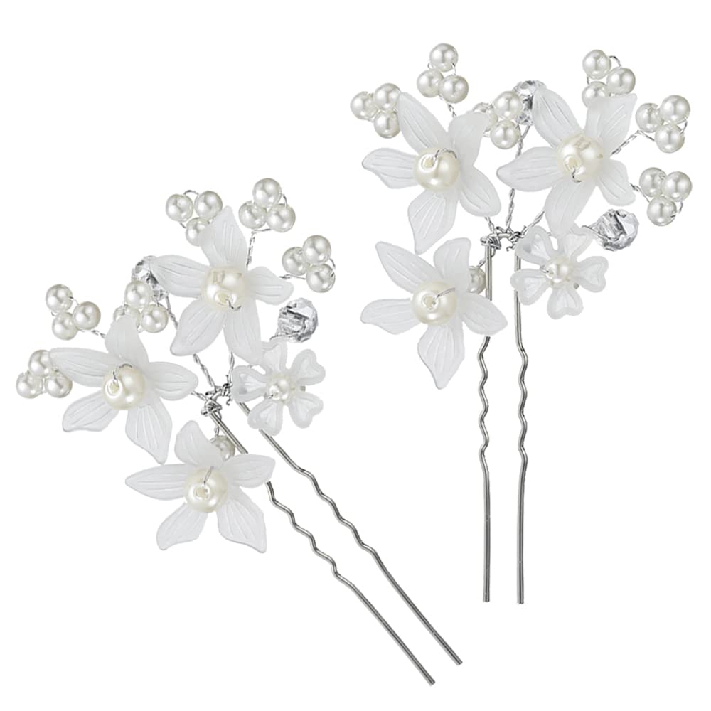 Kidzoo Bridal Wedding Hair Pins Silver Rhinestones Pearl FLOWER BRIDE HAIRPIN Crystal Hair Accessories for Women and Girls (Pack of 2)(Silver) (B08XXH8BX9) Amazon Price History, Amazon Price Tracker