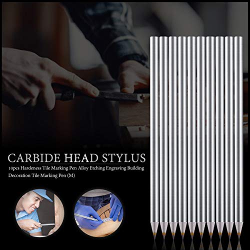 EXCEART 10 Pcs Ponta de Carboneto Scriber Gravura Reutilizável Portátil Gravura Em Madeira Caneta Te