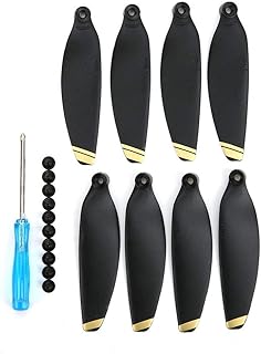 wosume RC Drone Replacement, White+ Black Strong Traction RC Drone Accessories, Lightweight Gold+Black for Mini DIY RC Drone Repairmen(Phnom Penh)