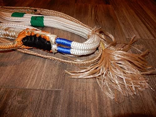 Miniatura 2 de Alligator Bull Rope White Nylon 9x7 RH 3/4" x 3/4" Soft Bull Riding - Cuerdas de toro EPT 16'