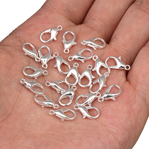 Linsoir Beads F112SR12X6 Lobster Clasp 12Mmx6Mm Alloy Jewelry Claw Clasps For Jewelry Making Gold/Silver/Red Copper/Black/Gun Black/Rhodium Tone Jewelry Clasps 50Pcs/Bag thumb #2