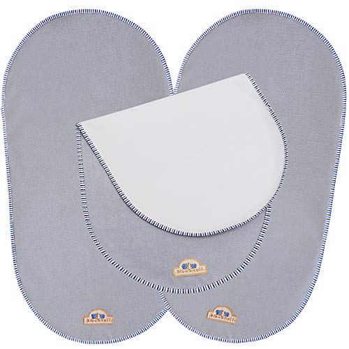 BlueSnail Wickelunterlagen für Babys, wasserdicht, 33,8 x 66 cm, Grau Cover