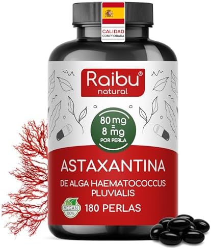 Pure Natural Astaxanthin - 80mg (equivalent to 8mg Astaxanthin) f...