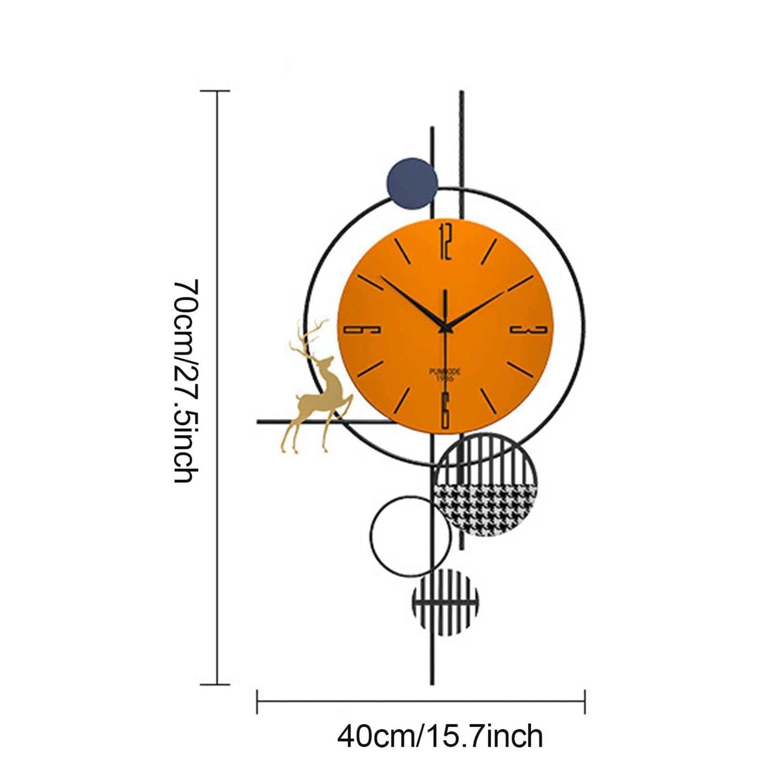 Duży zegar ścienny do domu Tick Tick Dekoracje ścienne Zegar ścienny Dekoracyjny zegar ścienny do domu Tick Tick Dekoracje ścienne Zegary ścienne do montażu na ścianie Metal 3D Nie tykający Cichy