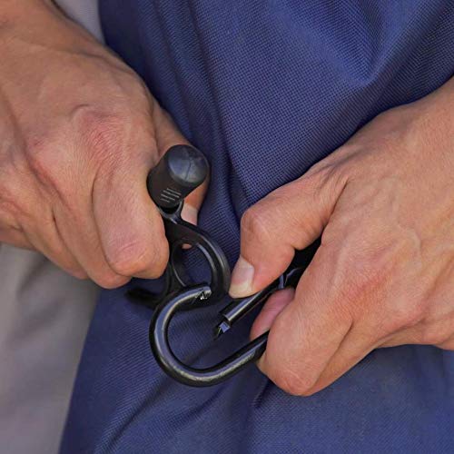 SPIDER Heavy-Duty Bungee Cords with Hook and Carabiner, Adjustable & Locking Length, Tie-Down, Streches 7" to 70" 2-Pack