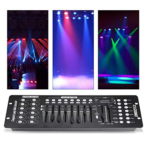 Bühnenlicht-Controller, 192 Kanäle DMX-Bühnenlicht-Konsole Partylicht-Controller-Panel für Schulkonzerte Party Disco KTV Club