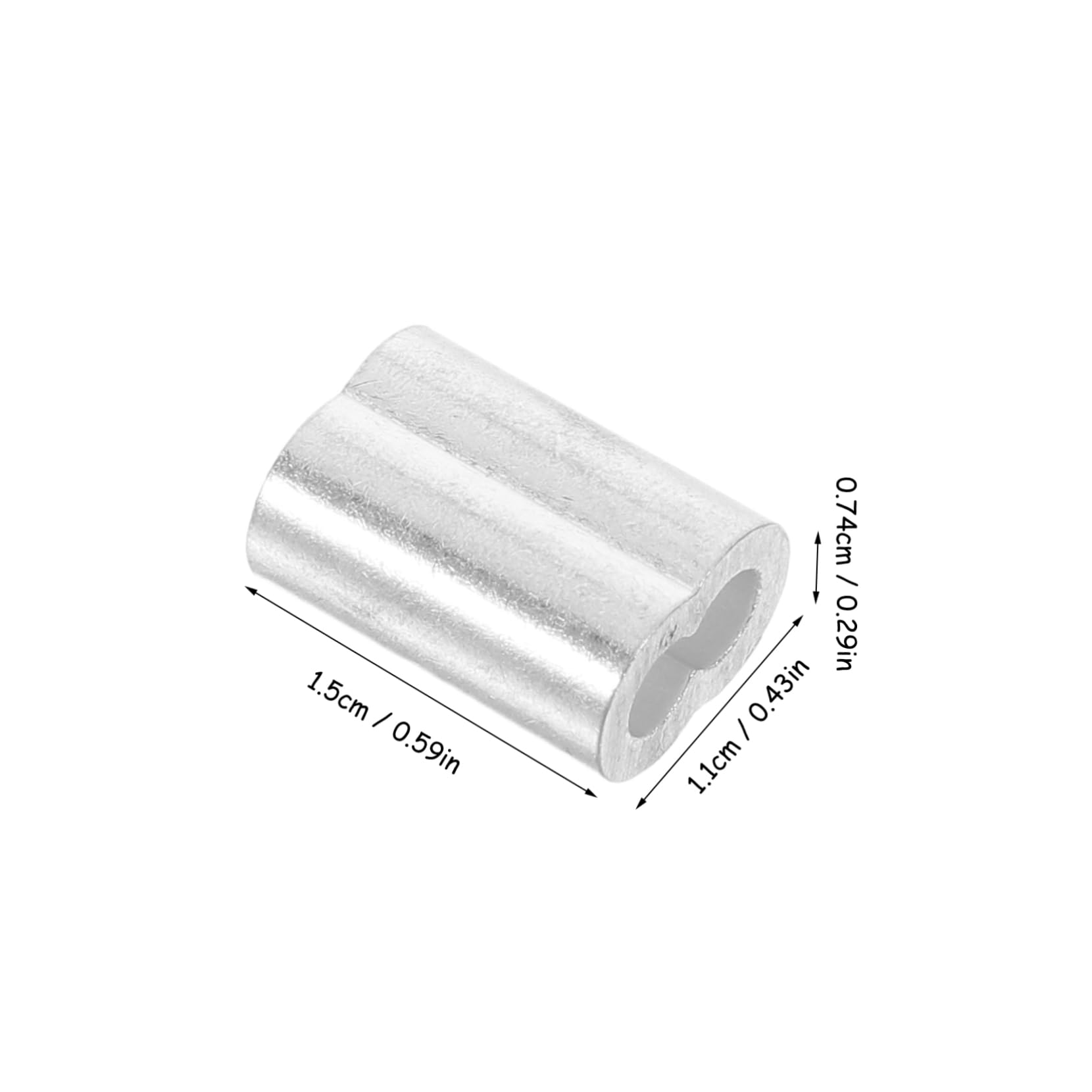 ERINGOGO Steel Wire Aluminum Sleeves 120pcs Wire Rope Sleeves Efficient Installation Safe Fixation Versatile for Various Uses