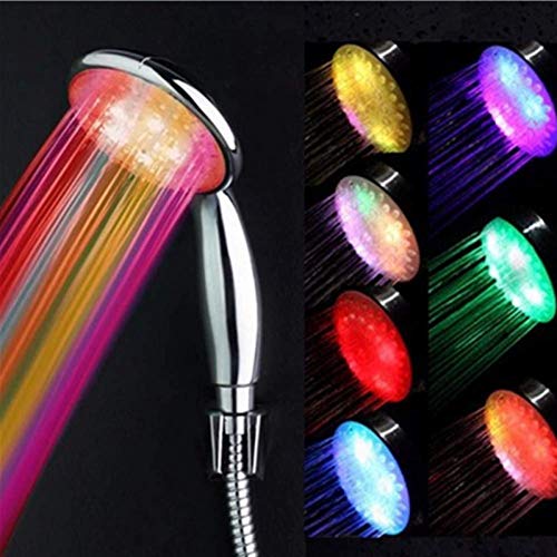 BNCXMO Garcan Handheld Led Batomio de baño Cabeza de Ducha de 7 Colores Cabezal de Ducha LED Homal