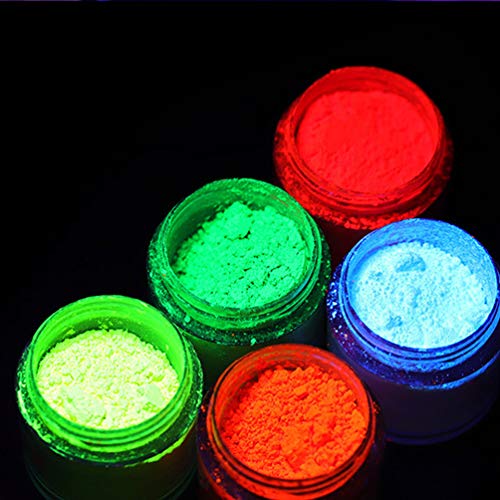 Minkissy 12 stücke farben nagel fluoreszenz pulver pigment leuchten in dunklen nagel neon kunst pulver staub 3d diy… – Bild 8