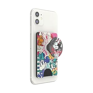 PopSockets Phone Wallet with Expanding Kickstand, Phone Card Holder, Disney - Sketch Minnie