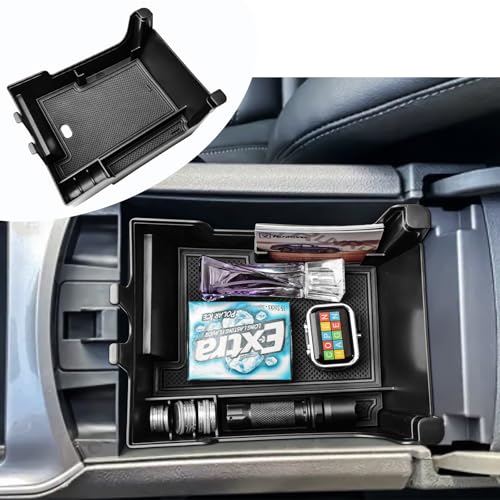 RUNROAD Edge Center Console Organizer Tray Compatible with Ford Edge 2021-2024 Accessories, Middle Console Organizer Insert Armrest Tray SE SEL ST-Line Titanium ST Secondary Storage Box, Black