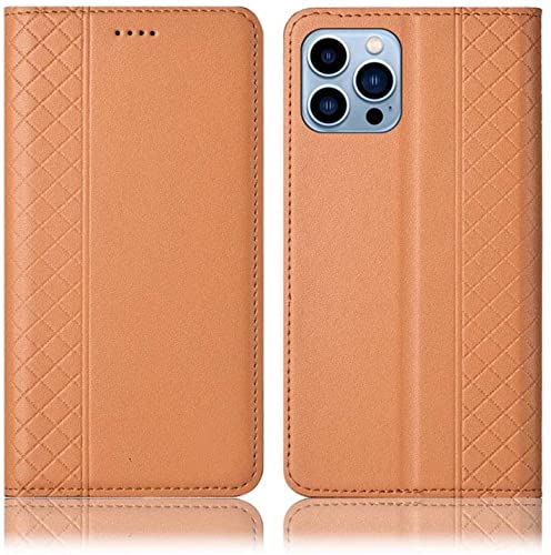 Étui rabat iPhone 13 Pro Max beige pour éviter les rayures d'écran