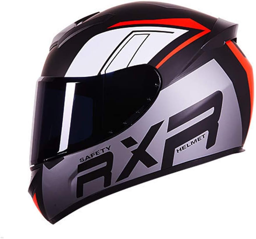 MotuoMr Unisex-Adult Full Face Motorcycle Helmet DOT Approved Motorbike Moped Street Bike Racing Crash Helmet with Graphic