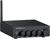 Fosi Audio BT30D Pro 2.1 Bluetooth Subwoofer Amplifier: 165W x2 + 350W TPA3255, Bass/Treble Control for Desktop, Home Theater & Outdoor Speakers
