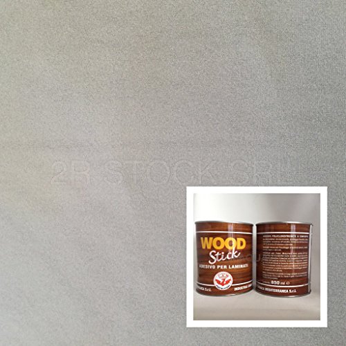 Tissu ciel de voiture grigio chiaro 3,00X1,50 et colle pour pavillon de toit abîmé