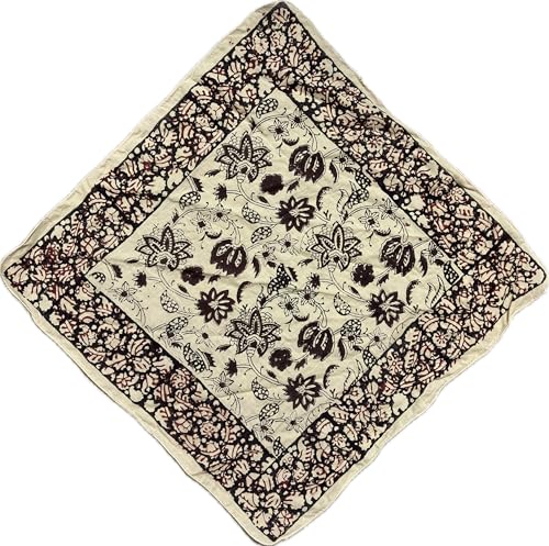 Soft Bandana Cotton Bandanas, Bohemian Style Cotton Neck Scarf, Boho Soft Cotton Bandana, Cotton Neckerchief, Cotton Square Scarf gift handkerchief Eco Friendly print Best Gift bagru print Bandana2
