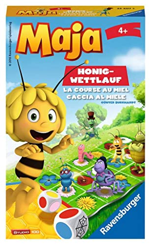 Ravensburger 23407 - Biene Maja: Honig-Wettlauf, Mitbringspiel für 2-5...