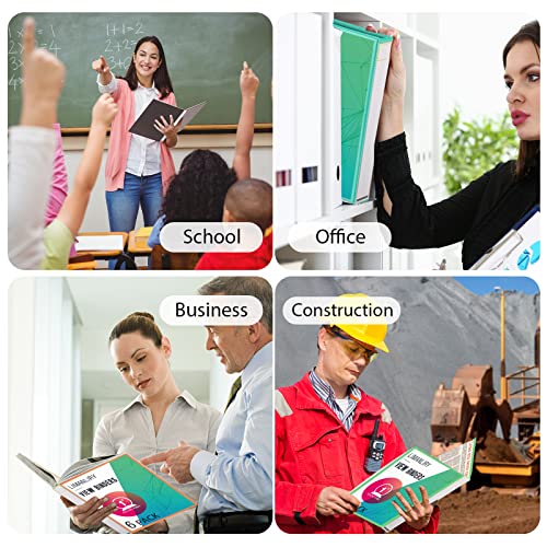 3 Ring Binders,Durable1 Inch Round Rings, With Clear View Covers, Assorted Colors,6 Pack #TOP6