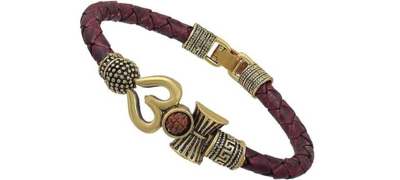 See full amazon price history chart for Vighnaharta Ganesh Handcrafted Spiritual One Sided Trishul Damru OM Rudraksha Beads Silver Plated Mahakal Shiva Genuine Leather Brown Dyed Bahubali Kada Bracelet for Men/Women Vighnaharta Ganesh Handcrafted Spiritual One Sided Trishul Damru OM Rudraksha Beads Silver Plated Mahakal Shiva Genuine Leather Brown Dyed Bahubali Kada Bracelet for Men/Women (B0CBQNLZMP) Amazon Price History, Amazon Price Tracker