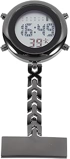 Creative Digital Nurse Fob Watch with Lapel Pin Design Multi-Function Electronic Hanging Watch for Nurses and Caregivers -...