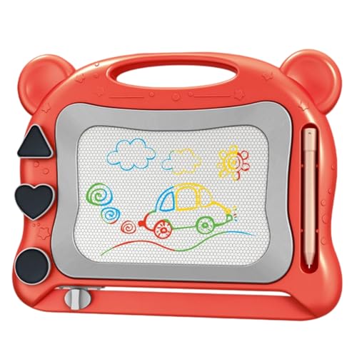 ZORVYN Juego Creativo con Pizarra Mágica y Pizarra de Dibujo, Sellos Temáticos, Juguetes Educativos y Regalos para Niños a Partir de 3 Años (23×18.5×3 cm)