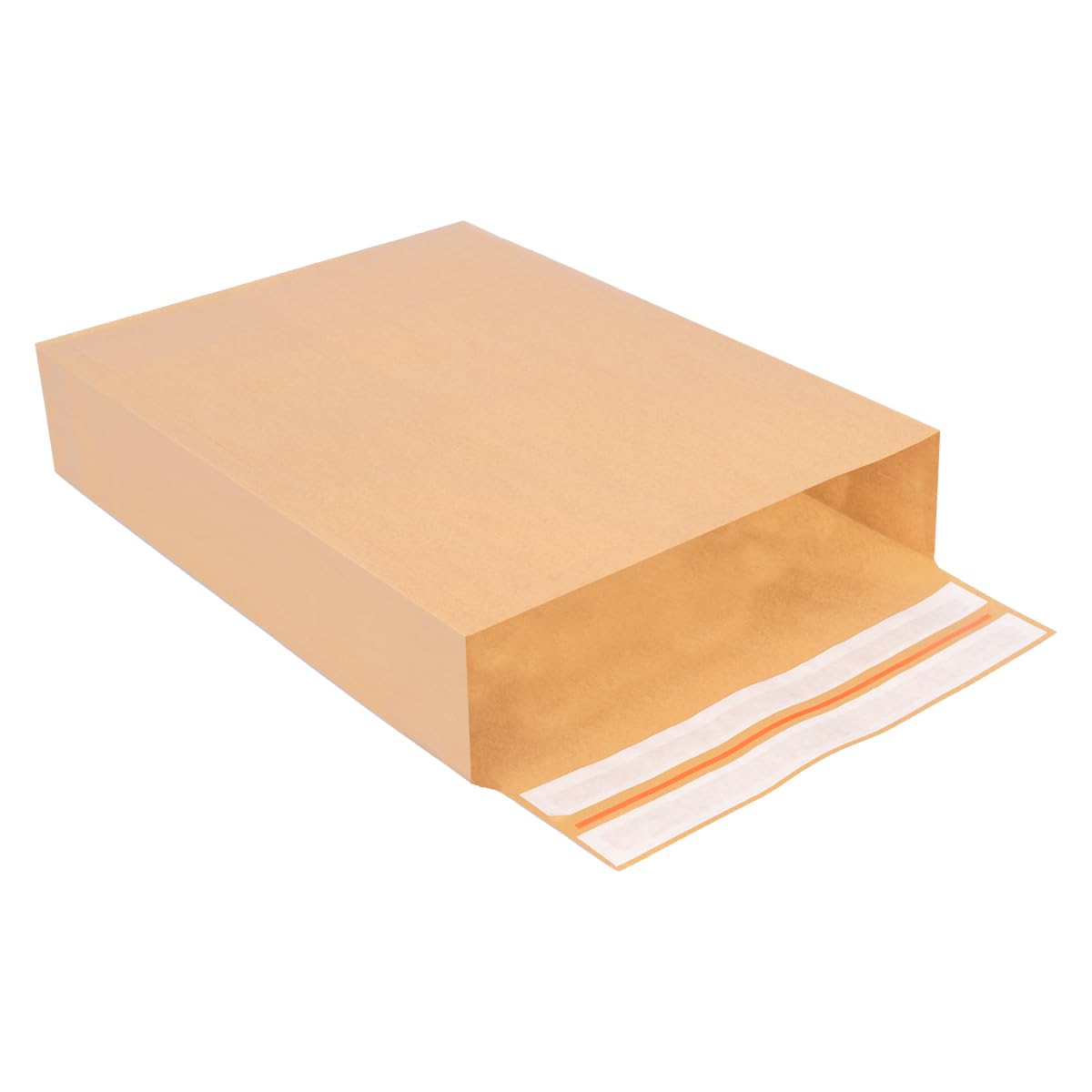 verpacking 50 tasche pieghevoli, 570 x 450 x 100 mm, con fondo adesivo, doppia chiusura adesiva e filo