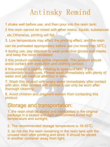 Antinsky 704966613129 Castable Jewellery Resin For Dlp Lcd Uv-Curing 405Nm Resin 3D Printer High Wax 80% Easy To Print Use And Burn High Resolution Making Jewelries And Metal Parts Purple 500G thumb #7