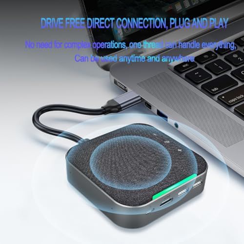 Altavoz para Conferencias con Micrófono 360 y Hub Multifunción 6