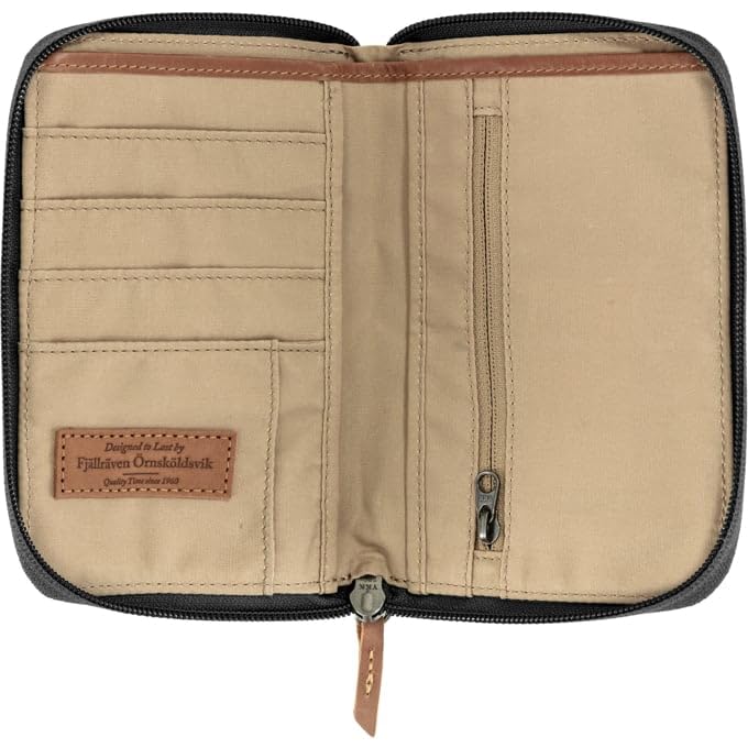 Fjällräven Passport Wallet Grau - G-1000 Praktische robuste G-1000 HeavyDuty Eco Reisebrieftasche, Größe One Size - Fa