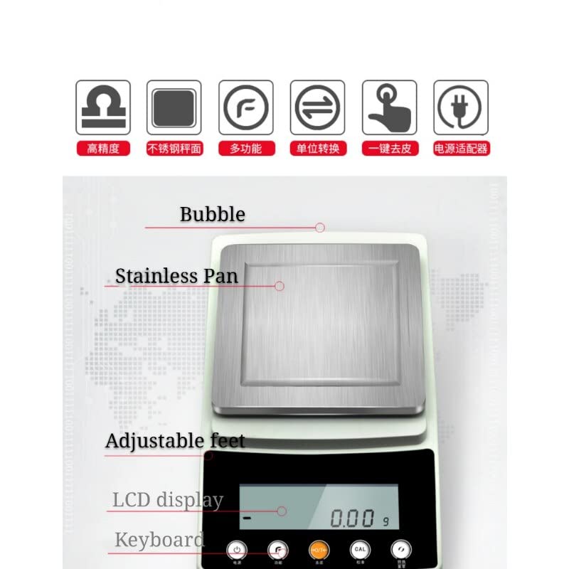 Báscula electrónica de precisión con pantalla LCD y RS232 miniatura 3
