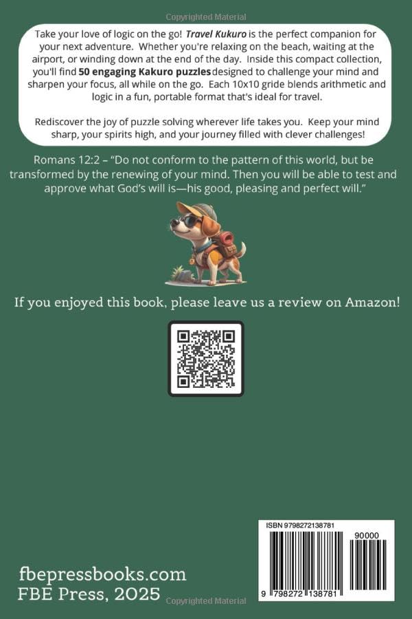 Travel Kakuro: 50 Large Print Easy to Read Puzzles for Adults, Seniors, and Kids | Right Direction Puzzles | 6x9 inches image 3