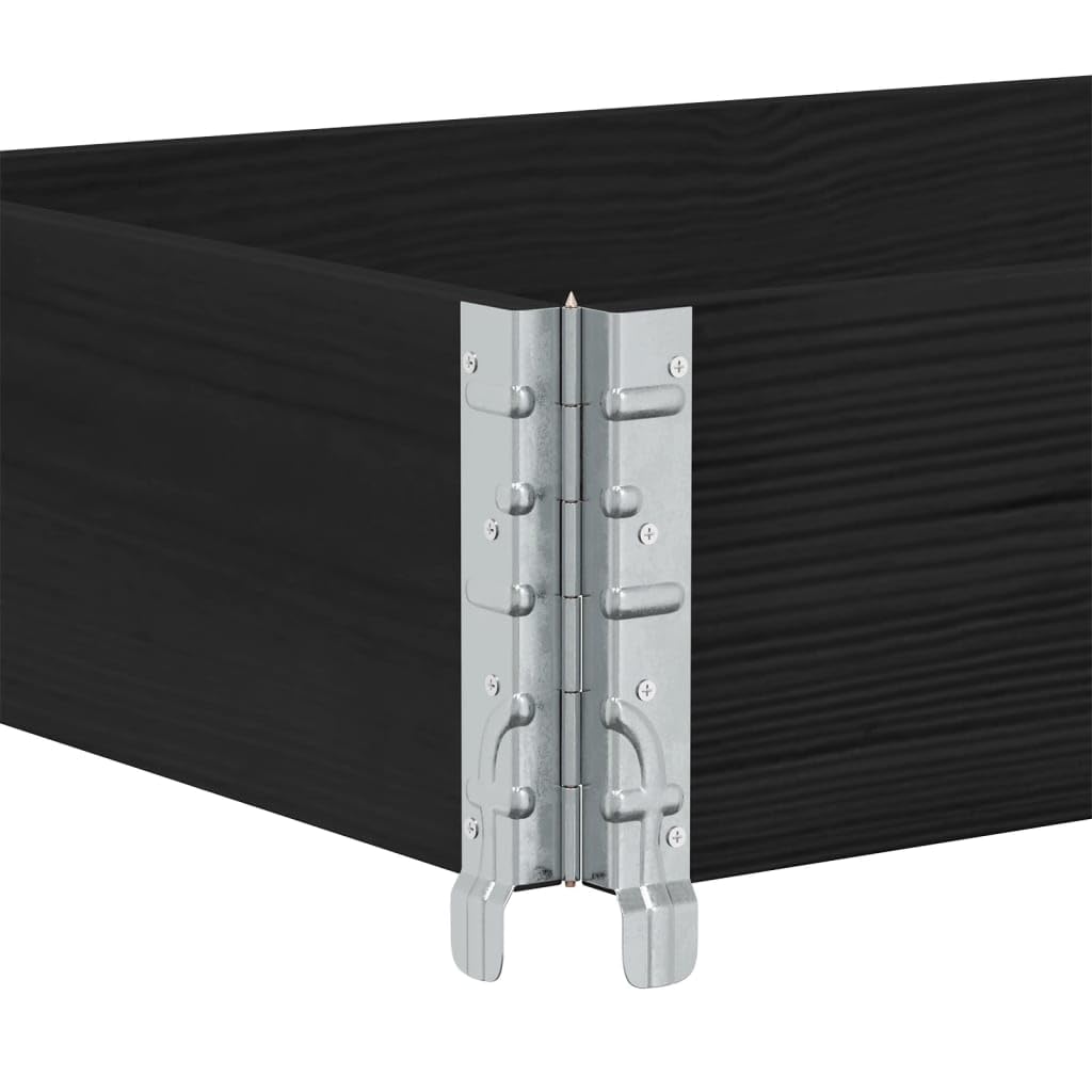 3 piezas de madera maciza de pino negro 150 x 50 x 60,5 cm plegable para almacén, logística, envío, carretilla elevadora y transpaleta