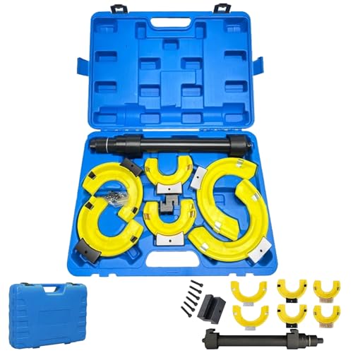 YARDIN Compresseur de ressorts universel Macpherson, kit de compresseurs de ressorts Mc Pherson, système de jambe de force McPherson, tuning, abaissement pour voiture, avec mallette de transport