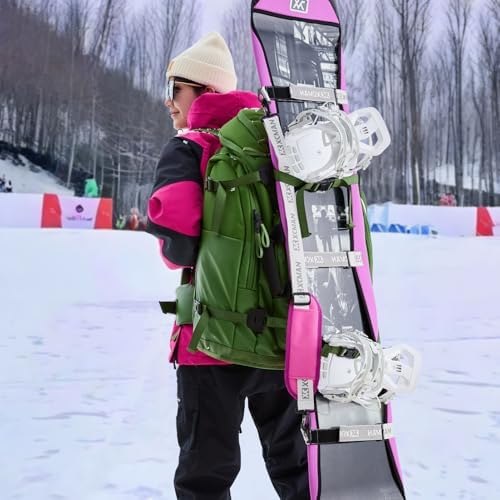XCMAN Rear Step in Style Snowboard Bindings Lightweight Rear Entry All-Mountain Bindings for Men Women Easy in and Out - Thumbnail 7