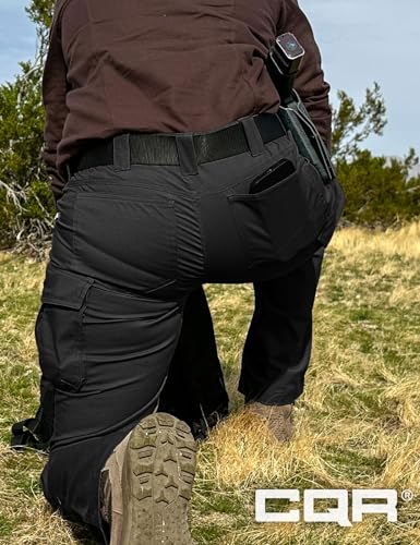 CQR Women's Flex Stretch Tactical Pants, Water Resistant Ripstop Cargo Work Pants with Pockets for Outdoor & Hiking - Image 6