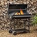 Fire Mountain Bromo Charcoal Barrel BBQ Grill – Large Outdoor Barbecue, 71 x 36 cm Cooking Area, Warming Rack & Built-In Temperature Gauge | Garden Grill for Smoking, Roasting & Searing, Serves 6+