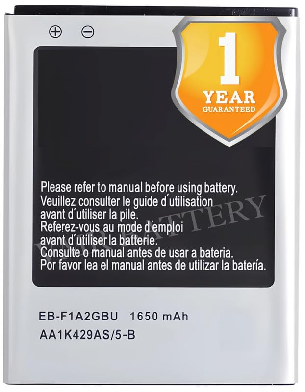Image of Original EB-F1A2GBU Battery Compatible for Samsung Galaxy S2 (I777, GT-I9100, GT-I9100G, GT-I9100T) | S2 Plus (GT-I9105, GT-I9105P) - (1650mAh) - 1 Year Warranty K7