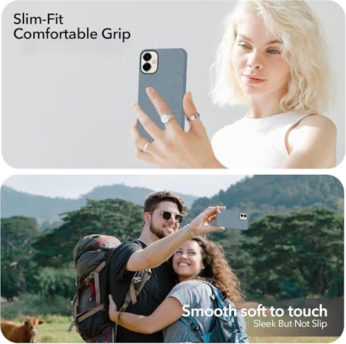 Image of Jkobi Back Cover Case for Samsung Galaxy A06 (Glass Like Camera Protection | Leather Feel | Minimalist Professional Grip)