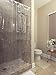 Size 72" X 72" Clear Shower Curtain Liner Berrnour Home Venice Collection Heavy Duty 10 Gauge Clear Shower Curtain Liner with Rust Proof Metal Grommets