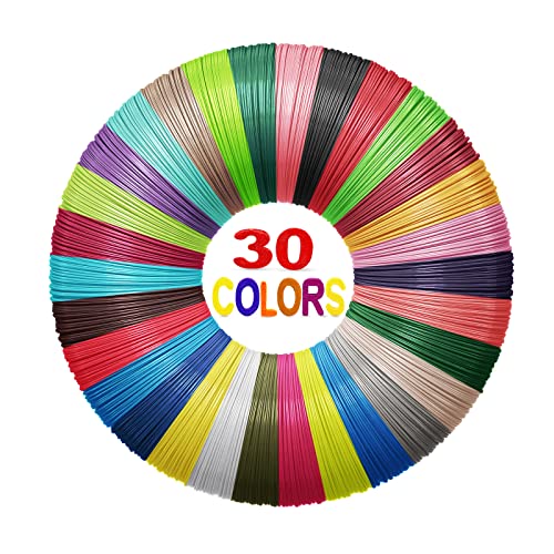 Yungden Filament Stylo 3D, 30 Couleurs 1,75MM Recharge 3D Pen Filament, Total 90M pour Fil Stylo 3D, Compatible avec SAYWE, Acdolf, MYNT3D, SCRIB3D Stylo D'Impression 3D 9 Yungden Filament Stylo 3D, 30 Couleurs 1,75MM Recharge 3D Pen Filament, Total 90M pour Fil Stylo 3D, Compatible avec SAYWE, Acdolf, MYNT3D, SCRIB3D Stylo D'Impression 3D