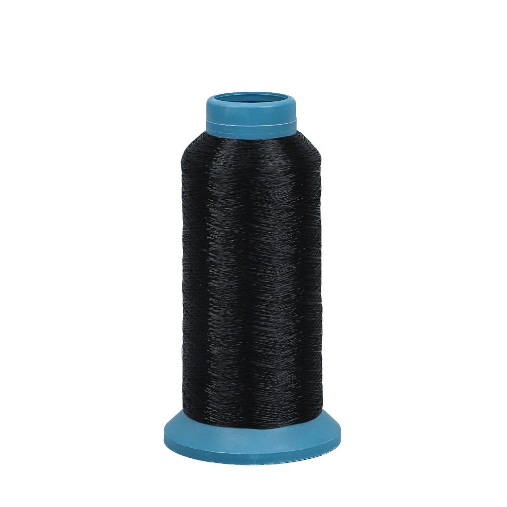 Leliafleury 1 Roll 0.2mmx4000M Black Nylon Sewing Thread Nylon Upholstery Thread for Beading Sewing Embroidery Projects