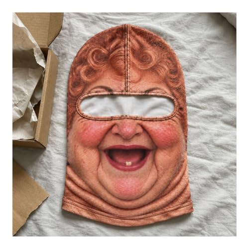 Funny Ski Mask Realistic Full Face Balaclava Old Man Ski Mask - image 6